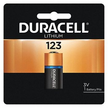 DURACELL Battery Lithium Size 123 3VDC, 1ANB7