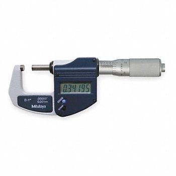 MITUTOYO Electronic Micrometer 0-1 In Friction, 1ARD7