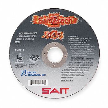 UNITED ABRASIVES-SAIT CutOff Wheel Z-Tech 5 x.045 x7/8, 1AUA7