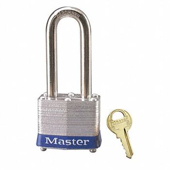 MASTER LOCK F0078 Lockout Padlock KA Blue 1-1/4 H, 8UT32