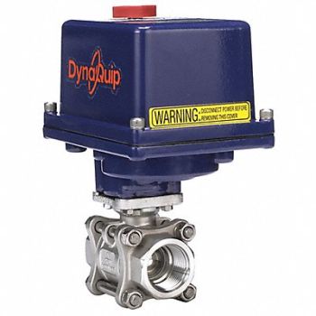 DYNAQUIP CONTROLS Electronic Ball Valve SS 1 In., 1AWH6