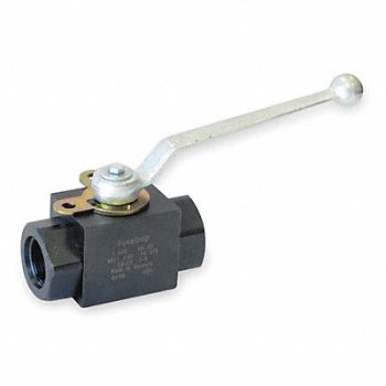 DYNAQUIP CONTROLS Carbon Steel Ball Valve Inline SAE 1 in, 1AXJ6