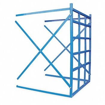 VESTIL Horizontal Bar Rack Add-On 60 H Blue, 1BBX2