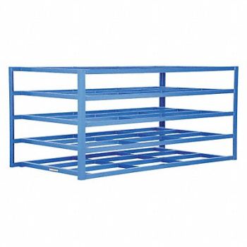 GRAINGER APPROVED Horizontal Sheet Rack Starter 48 H Blue, 1BBY4