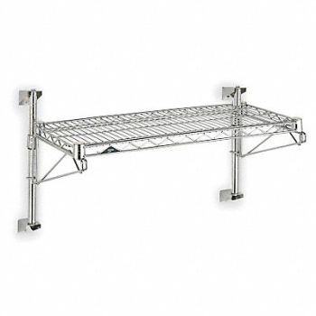 METRO Wire Wall Shelf 14x24x48in ShlfCap 250lb, 1BEX8