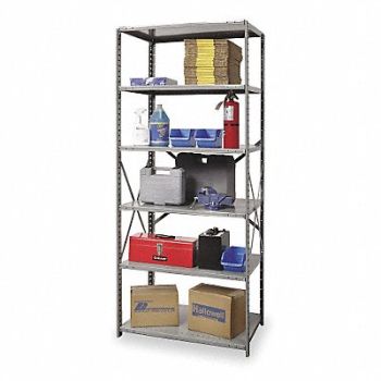 HALLOWELL Metal Shlvng Cap 350 lb 24inx84inx48in, 1BHL4