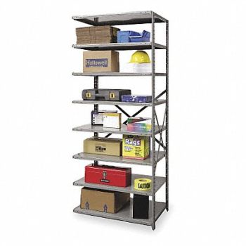 HALLOWELL Metal Shlvng Cap 900 lb 24inx84inx48in, 1BLH7