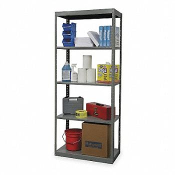 HALLOWELL Metal Shlvng Cap 800 lb 18inx84inx36in, 1BLK9