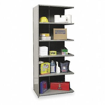 HALLOWELL Metal Shlvng Cap 1250 lb 24inx84inx36in, 1BLZ9