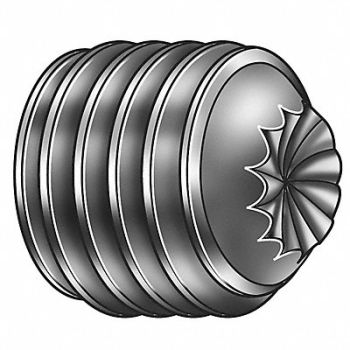 GRAINGER APPROVED ScktStScrw KnrldCupPt #10-32 3/8 L PK100, 5YPC4