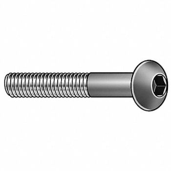 GRAINGER APPROVED SHCS Steel #8-32 1 L PK100, 5YPP5
