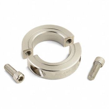 RULAND MANUFACTURING Shaft Collar Clamp 2Pc 2-3/16 In 303 SS, 2APX6