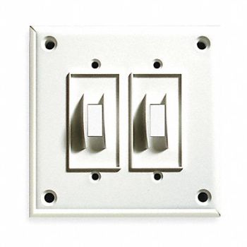 CORTECH Tiger Plate Security Wall Plate 2 Gang, 1CFC7