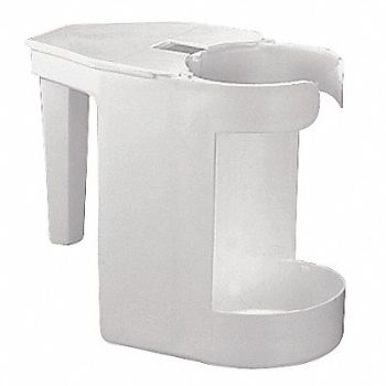 TOUGH GUY Toilet Cleaning Caddy 3 1/4 in L White, 1CG56