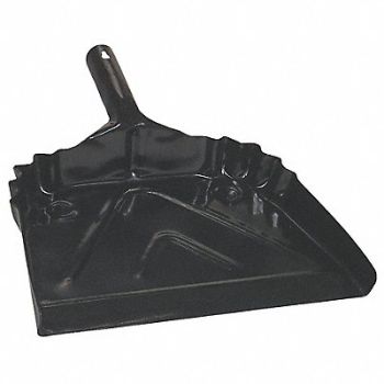 TOUGH GUY Handheld Dust Pan Black, 1CH74