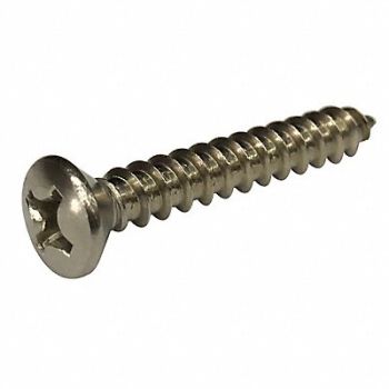 GRAINGER APPROVED ShtMtlScrw Scrw Sz #14 18-8SS 3 L PK25, 1WE33