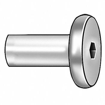 GRAINGER APPROVED Connect Nut 17mm L Zinc 5/16 -18 PK10, 1CJW1