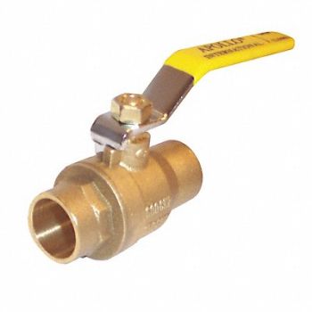 APOLLO Brass Ball Valve Inline Sweat 4 in, 1CKE9