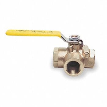 APOLLO Bronze Ball Valve 3-Way FNPT 2 in, 1CKG7