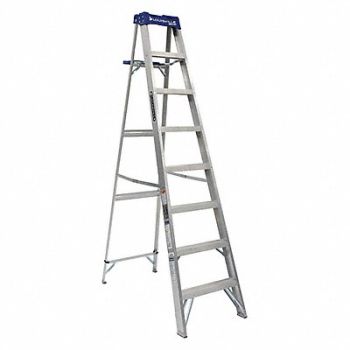LOUISVILLE Stepladder Aluminum 8 ft H 250 lb Cap., 1CMR9