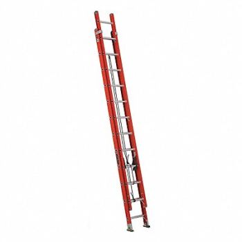 LOUISVILLE Extension Ladder Fiberglass 24 ft IA, 1CMV8