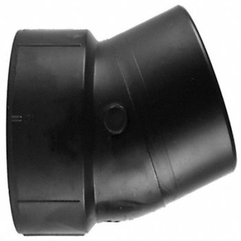 GRAINGER APPROVED 22-1/2 Degree Street Elbow 2 in ABS, 1WJF9