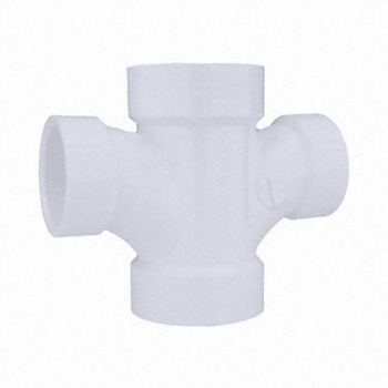 GRAINGER APPROVED Double Sanitary Reducing Tee Schedule 40, 1CNX1