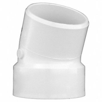 GRAINGER APPROVED 22-1/2 Degree Street Elbow 3 in PVC, 1CNX6