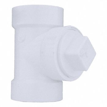 GRAINGER APPROVED Cleanout Tee with Plug Schedule 40 2 in, 1CNX7