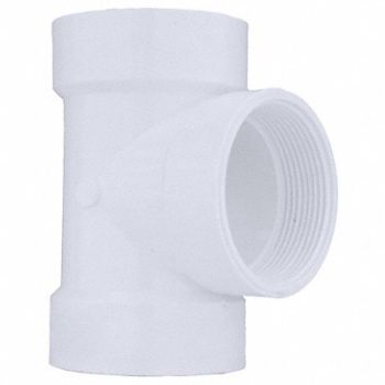 GRAINGER APPROVED Cleanout Tee Schedule 40 2 in Pipe Size, 1CNY2