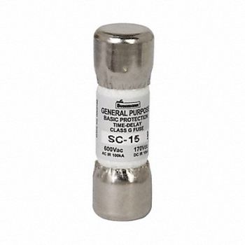 BUSSMANN Fuse Class G 15A SC Series, 1CP21