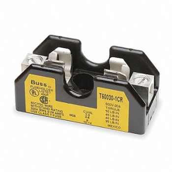 BUSSMANN Fuse Block 0 to 30A T 1 Pole, 1CP54