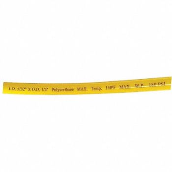 GRAINGER APPROVED Tubing Poly 1/4 In 180 PSI 100 Ft Yellow, 1CTG5