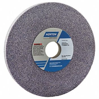 NORTON Grinding Wheel T1 7x1/2x1.25 AO 46G PK5, 1CTP2