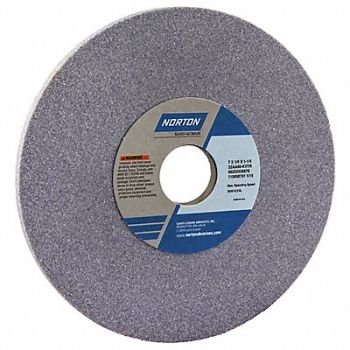 NORTON Grinding Wheel T1 7x1/4x1.25 AO 80G PK5, 1CTP3