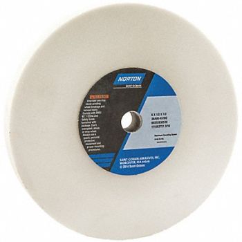 NORTON Grinding Wheel T1 6x1/2x1/2 AO 80G PK5, 1CTZ5