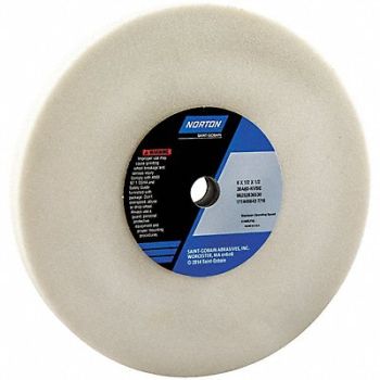 NORTON Grinding Wheel T1 6x1/2x1/2 AO 60G PK5, 1CTZ7