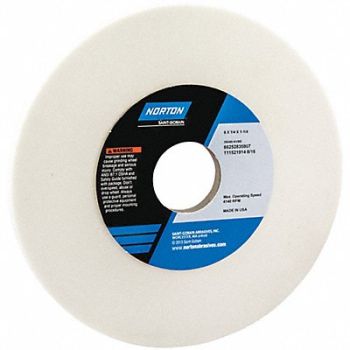 NORTON Grinding Wheel T1 6x1/4x1.25 AO 80G PK5, 1CTZ9