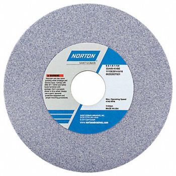 NORTON Grinding Wheel T1 6x1x1-1/4 AO 60G PK5, 1CUH7