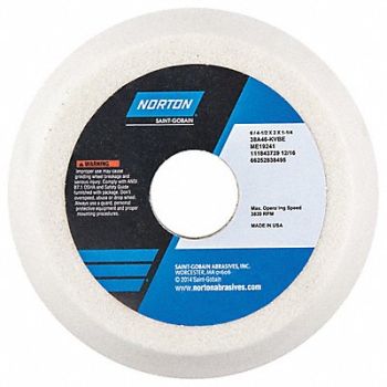 NORTON Flaring Cup Wheel 6 Diax2 Tx1.25 AH PK5, 1CUR6