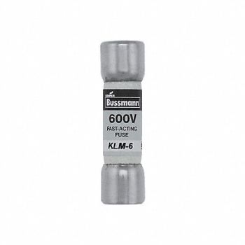 BUSSMANN Fuse Midget 6A KLM Series, 1CW76