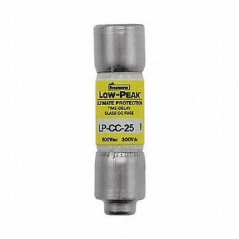 BUSSMANN Fuse Class CC 25A LP-CC Series, 1CX54