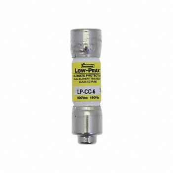 BUSSMANN Fuse Class CC 6A LP-CC Series, 1CX63