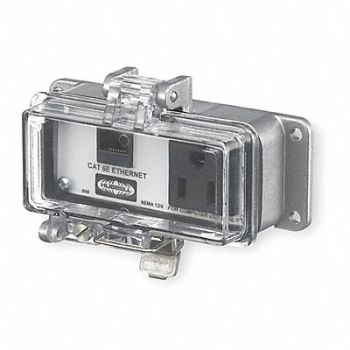HUBBELL WIRING DEVICE-KELLEMS Access Port Power And Data NEMA 12/4, 1CXF8