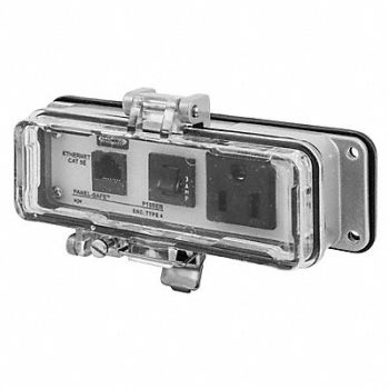 HUBBELL WIRING DEVICE-KELLEMS Access Port Power And Data NEMA 12/4, 1CXF9