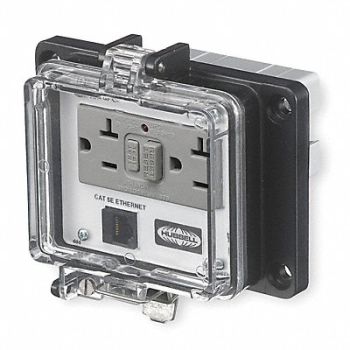 HUBBELL WIRING DEVICE-KELLEMS Access Port Power And Data NEMA 4X, 1CXG7