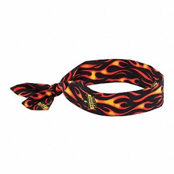 CHILL-ITS BY ERGODYNE Cooling Bandana Flames Universal, 1CXK4