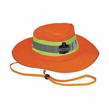 GLOWEAR BY ERGODYNE Ranger Hat Hi-Vis Orange L/XL, 1CXK8