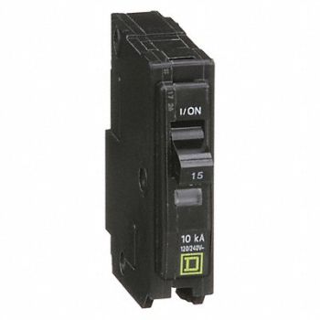 SQUARE D Circuit Breaker 15A Plug In 120/240V 1P, 1D230
