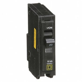 SQUARE D Circuit Breaker 20A Plug In 120V 1P, 1D237